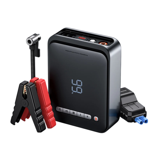 Baseus 1000A 8000 mAh Indító powerbanka Kompresszor 150 PSI Powerbanka 54 W Gyors töltés SOS LED fény USB + Type-C Autó Moto SUV