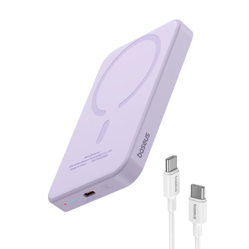 Baseus Mini magnetická powerbanka 5000mAh 20W kabelová i bezdrátová rychlonabíječka USB-C Kompaktní design pro iPhone a Samsung