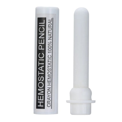 Băț hemostatic din aluminiu 8 x 1,5 cm Băț după bărbierit pentru oprirea sângerării Îngrijire antibacteriană după bărbierit pentru barbă și piele