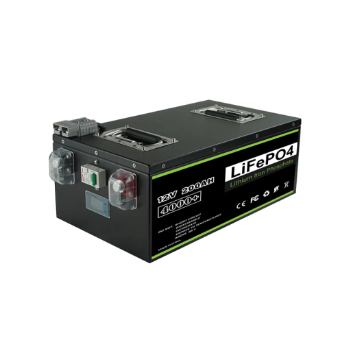 Bateria litowo-żelazowo-fosforanowa o stopniu ochrony IP5 Bateria LiFePO4 12 V 200 Ah Akumulator do falownika słonecznego RV Wbudowany BMS 38 x 23 x 16 cm