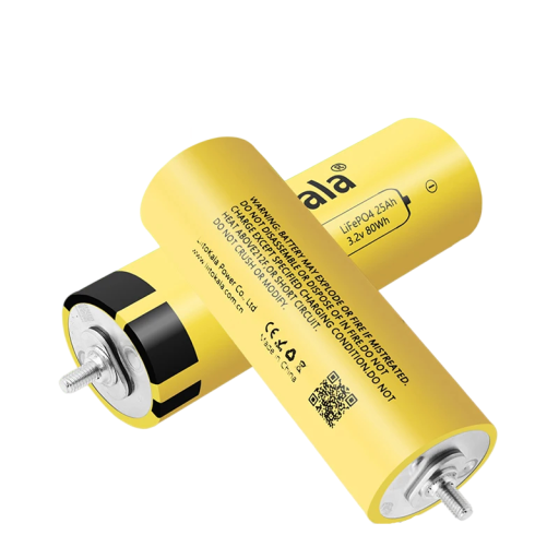Baterie LiitoKala 46135 3,2 V 25 Ah LiFePO4 sada 2 ks 80 Wh 170 x 46,3 mm šroubové kontakty žlutá na solární systémy a úložiště