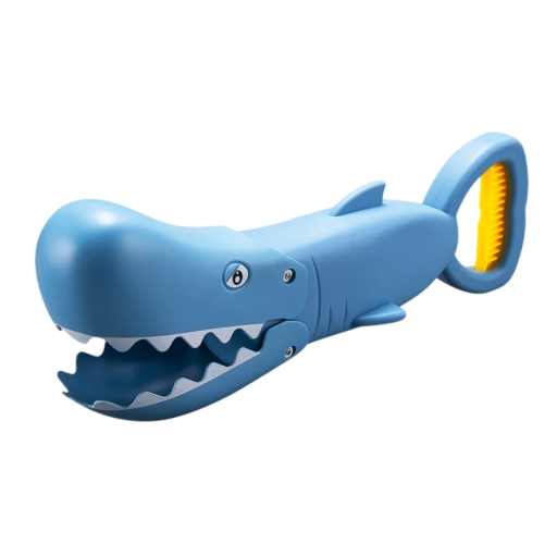 Bath Toy in the Shape of a Blue Shark 35 × 18 × 6 cm with Opening Mouth for Children in the Bath and Water