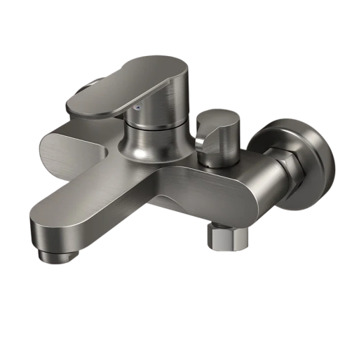 Bathroom Shower Mixer Tap with Mixing Valve and Triple Tap for Hot and Cold Water Shower Set with Bath Switch