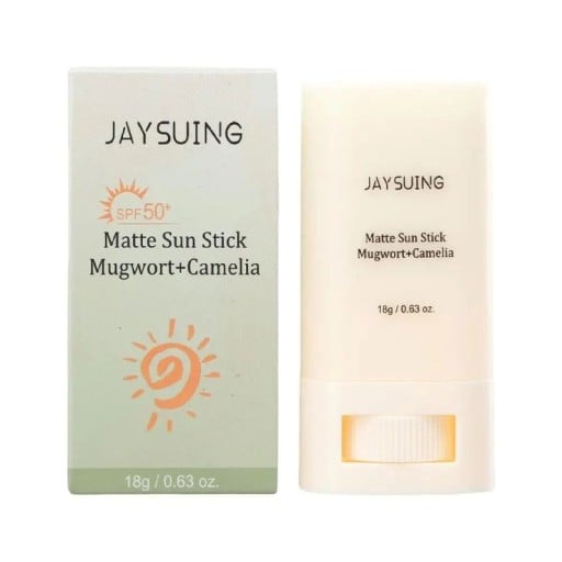 Bâton de soleil mat Jaysuing SPF 50+ 18 g avec armoise et camélia cosmétique coréenne pour peau grasse