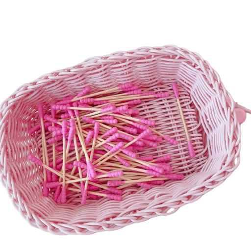 Bâtonnets de coton à double tête Tampons en coton jetables 100 pcs V210
