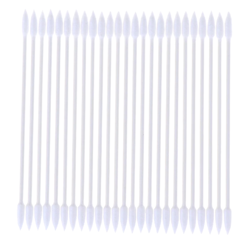Bâtonnets de nettoyage en coton Outil de nettoyage pour téléphone mobile et écouteurs Tampons en coton jetables 25 pcs