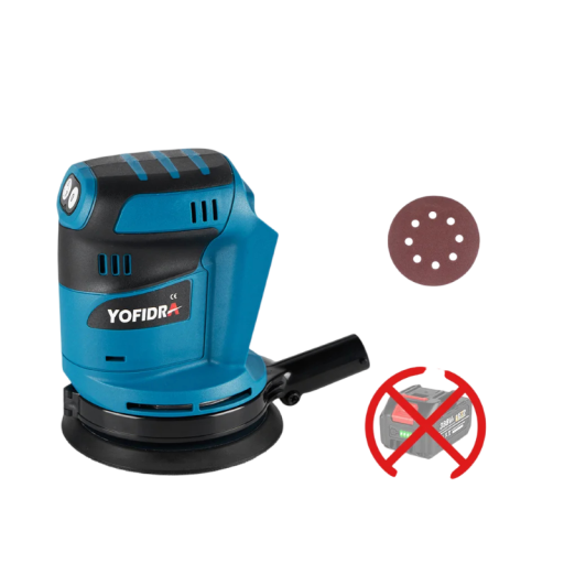Batteridrevet orbital sliber 125 mm ekscentrisk sliber polermaskine til Makita uden batteri elektrisk værktøj til træ