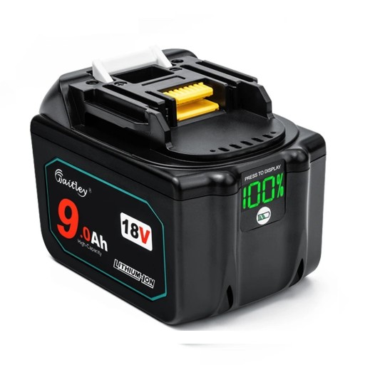 Batterie Li-ion Waitley 18V 9Ah de remplacement pour Makita BL1860 BL1850 Outil électrique Batterie rechargeable puissante avec une longue durée de vie et une haute capacité