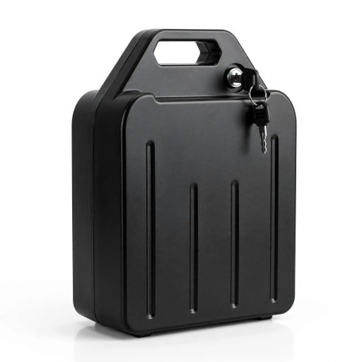 Batterie lithium pour moto électrique 60 V 40 Ah Avec serrure et clé Poignée portable Inclus chargeur Couleur noire Batterie de rechange 60V