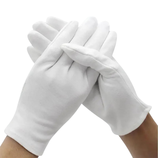 Bavlnené pracovné rukavice 6 párů veľkosť M bavlnené biele rukavice pre upratovanie domácnosti ochrana rúk pri práci