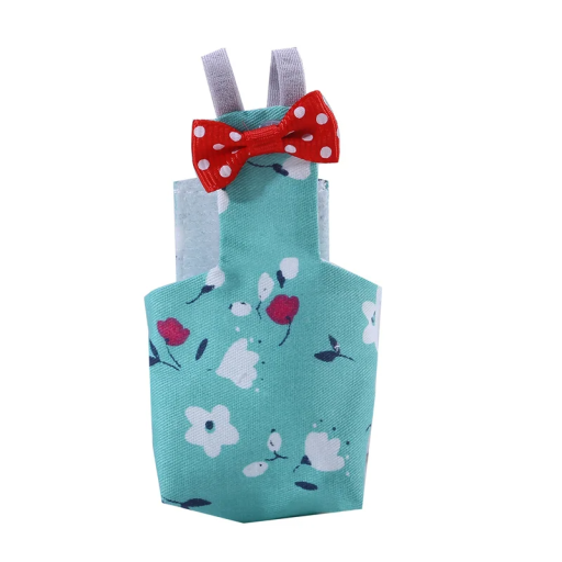Bavlnenwindel für Papageien 13 x 6,5 cm Blauer Blumenmuster Roter Schmetterling mit Punkten Schutzmittel für Heimvögel