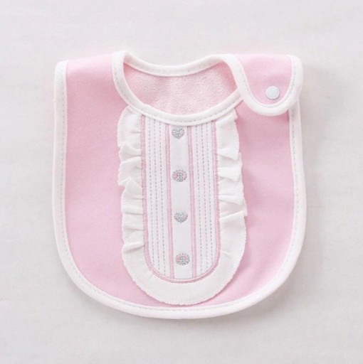 Bavoir pour fille - Rose