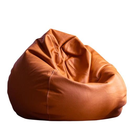 Bean bag without filling artificial leather 240l height 100 cm spacious modern design bean bag for the living room and terrace