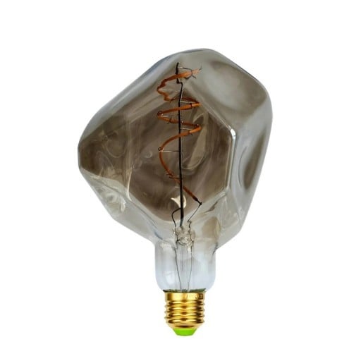Bec LED dimabil cu formă neregulată și filament spiralat Soclu E27 4 W 220-240 V Lumină caldă 2000 K Dimensiuni 180 x 120 mm Pentru candelabru