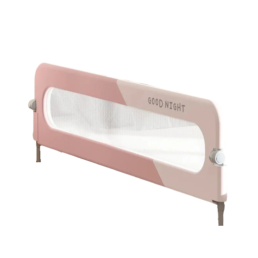 Bed Guard for Children's Bed 180 cm with Good Night Inscription Folding Adjustable Height 66-78 cm Fall Protection from Bed