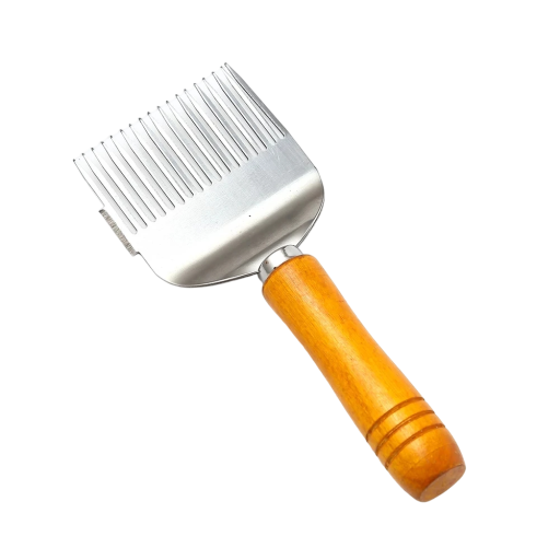 Beekeeping Uncapping Fork Uncapping Fork with Wooden Handle 17 x 7 cm