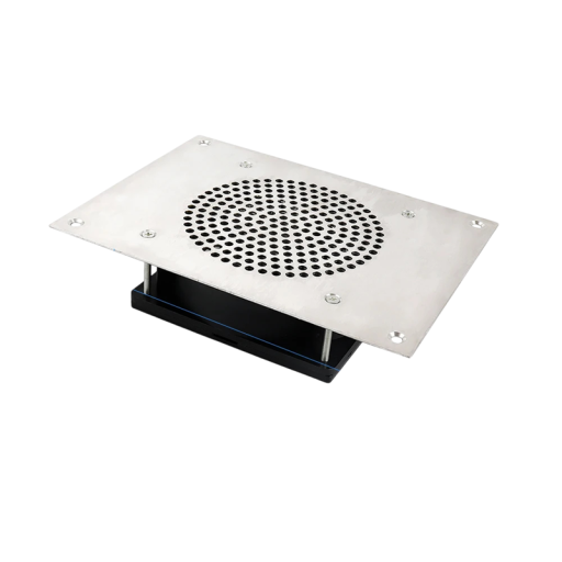 Beépített asztali porszívó körmökhez 6W Ezüst manikűr porszívó ventilátorral 4000 ford./perc EU csatlakozó ABS anyag 15×20×5 cm 3 zsákkal