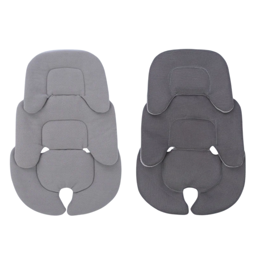 Beidseitige Matratze für Kinderwagen und Autositz 58 x 38 cm Atmungsaktive Fleece-Einlage für Kinder Waschbare Kindermatratze mit Netzgewebe
