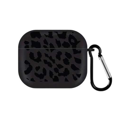 Bekväm leopardmönstrad skydd för AirPods 3 Silikon skydd mot fall, stötar och repor med modern design