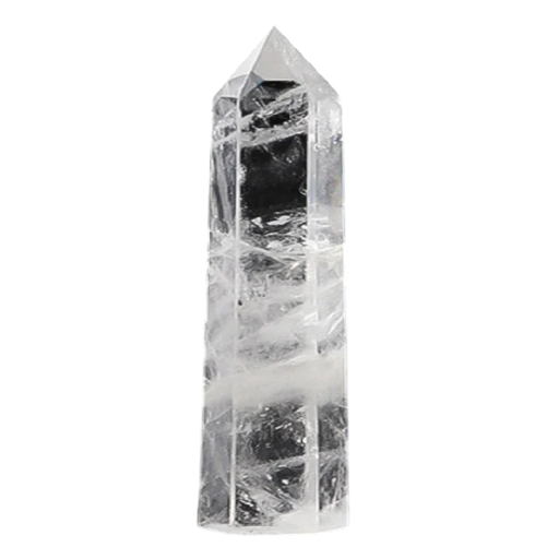 Bergkristall Naturkristall 5–6 cm Stein zur Harmonisierung der Energie Mineralische Dekoration Glatt poliertes Stück Gewicht ca. 30 g