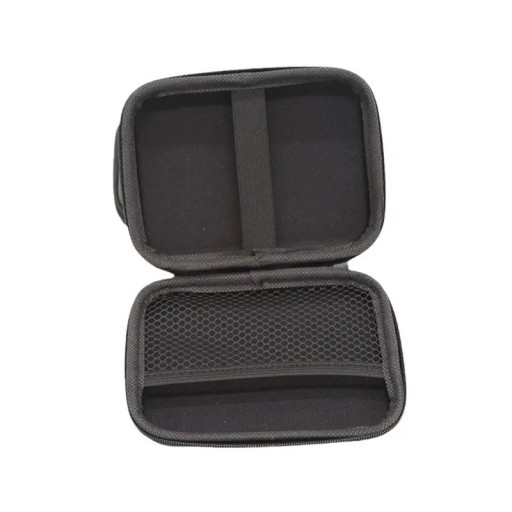 Beschermhoes voor draagbare console Harde EVA-schaal met interne netzak 15 x 11 x 4,5 cm Zwart Met rits en bevestigingselastiek Voor onderweg en in de rugzak
