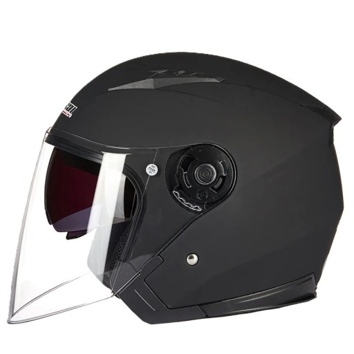 Beskyttelseshjelm til motorcykel med dobbelt visir Åben med udfoldeligt solskærm Holdbar ABS skal Unisex til motorcykel scooter og moped