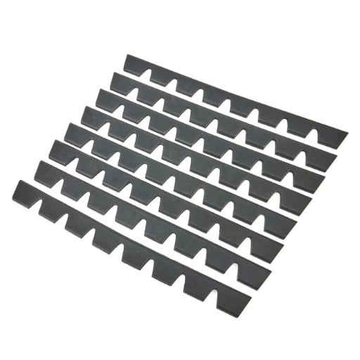 Beskyttelseslister til stødfanger sæt 8 stk mod ridser 35 x 2,8 cm plastik sorte dekorative striber til fronten af bilen