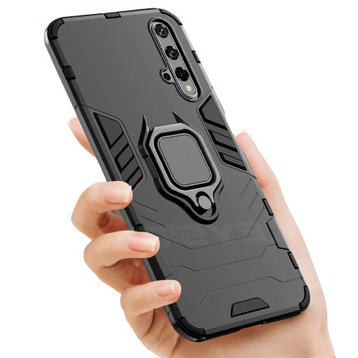 Beskyttende cover til Honor 20 Pro med metalring