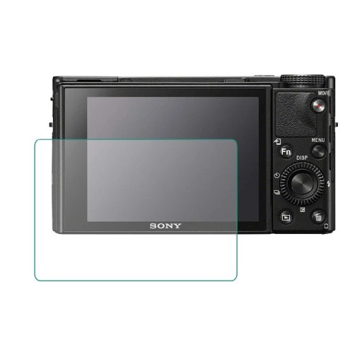 Beskyttende hærdet glas til Sony DSC-RX100 VII Mark 7 RX100M7 kameraskærm. Hårdt gennemsigtigt glas. Holdbar beskyttelse mod ridser.