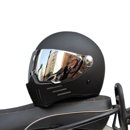 Beskyttende motorcykel integral hjelm med briller