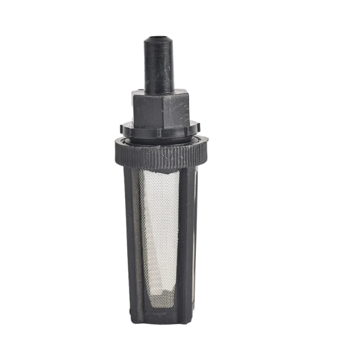 Bewässerungsnetzfilter, Wasserfilter, 9,5 mm, 120 Mesh-Filtersieb, um zu verhindern, dass Schmutz in die Pumpe, Bewässerungsfilter, Gartenwasseranschluss, 2 x 9,3 cm eindringt