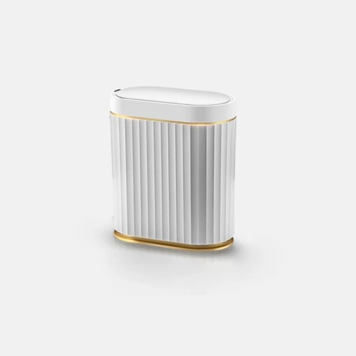 Bewegingssensor afvalbak IPX5 waterdicht 7 l witte prullenbak voor badkamer slaapkamer kantoor