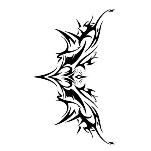 Bezauberndes wasserfestes Tattoo Dorn 18 x 11 cm Temporäres Tattoo für Bauch, Brust, Rücken und Taille Stylisches Tattoo für Mädchen Haltbares Tattoo für 15 Tage