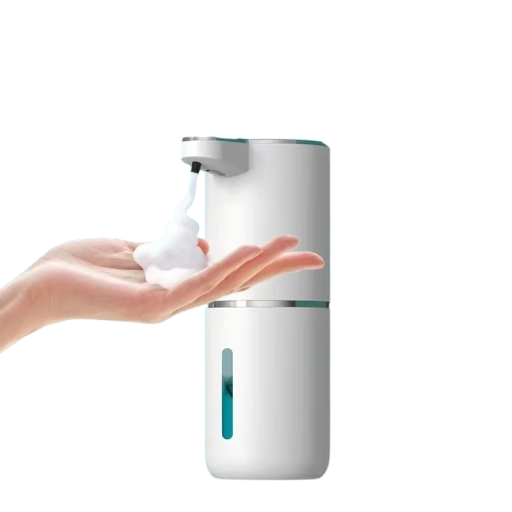 Bezdotykový dávkovač pěnového mýdla 380ml USB dobíjecí Automatický senzorový dávkovač IPX5 Elektrický dávkovač mýdla 4 úrovně pěny