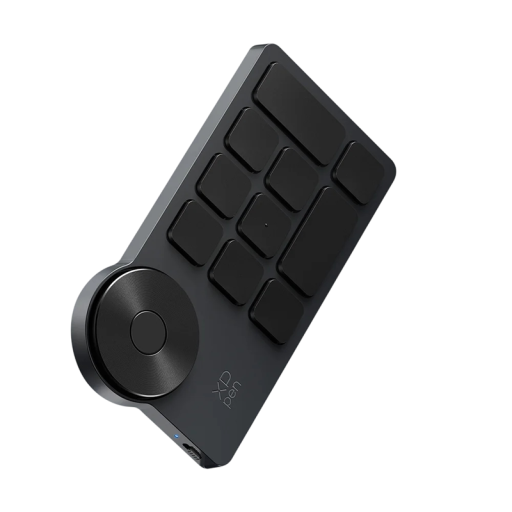 Bezdrátový dálkový ovladač XPPen s 10 klávesami a otočným kolečkem Bluetooth 5.0 černý pro Windows macOS i Linux ke grafice a kreslení