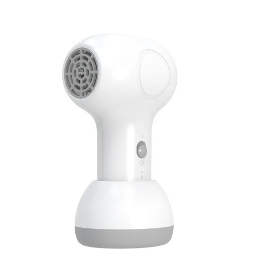 Bezdrátový dětský fén mini pro kojence a děti dobíjecí tichý 60 W s jemným teplem bílý na sušení vlasů i osušení celého těla