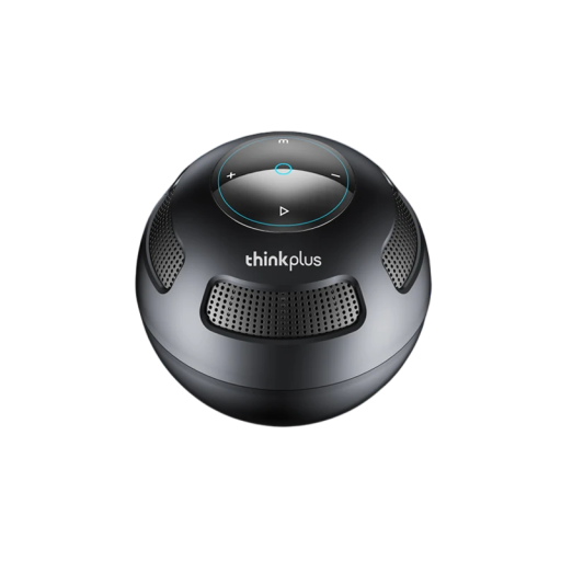 Bezdrátový mini reproduktor Lenovo TS5 Bluetooth 5.3 subwoofer prostorový zvuk dosah 10 m 1200 mAh 8 h výdrž černý venkovní i domácí kino