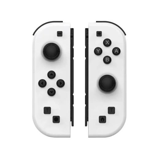 Bezdrátový ovladač pro Nintendo Switch NS OLED PC Joypad Gamepad Bluetooth 6osý gyroskop Dvojitá vibrace Probuzení Bílý