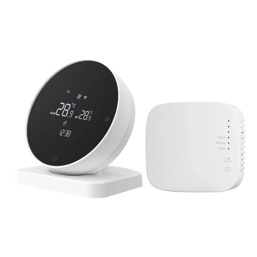Bezdrátový pokojový termostat s WiFi a přijímačem digitální regulátor teploty programovatelný displej pro vytápění
