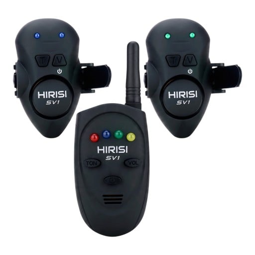 Bezdrátový signalizátor záběru s příposlechem Dosah přes 100 m Zvuková i světelná signalizace 256 kódů ABS Černý Pro rybolov