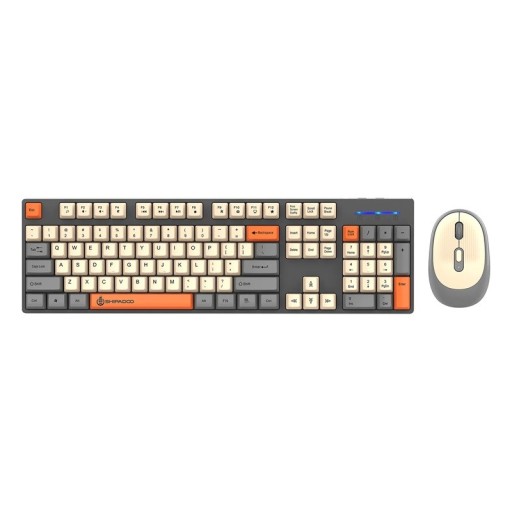 Bezdrôtová herná klávesnica a myš s numerickou klávesnicou Unshared Shipadoo Set pre notebooky a PC Kancelárske príslušenstvo 440x130x34 mm
