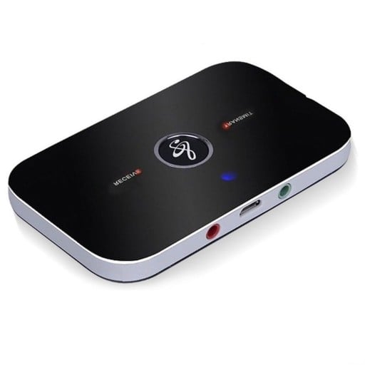 Bezdrôtový bluetooth audio adaptér pre prijímanie aj vysielanie Bluetooth 5.0 Dosah 10 m Batéria 600 mAh Výdrž cca 8 hodín Dve zdierky 3,5 mm jack