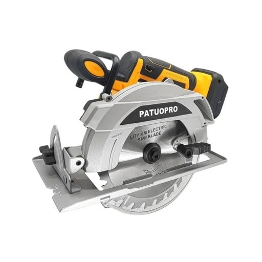 Bezkartáčová kotoučová pila 1500 W 165 mm 6,5 palce akumulátorová 7000 ot/min hloubka 55 mm pro Makita 18V žlutá na dřevo i kámen
