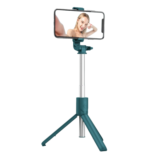 Bezprzewodowy mini statyw z kijem do selfie