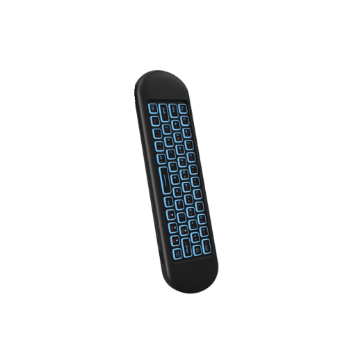 Bezprzewodowy pilot zdalnego sterowania z obsługą głosową, mini klawiatura Bluetooth, 7-kolorowe podświetlenie, 2,4 GHz, dla systemów Windows, Mac