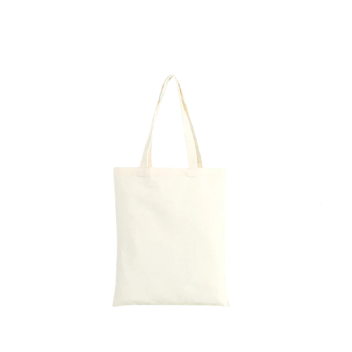 Bézs vászontáska hosszú füllel 25x30 cm közepes bevásárlótáska és mindennapi dolgok szállítására