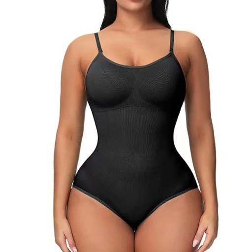 Bezšvové elastické body na ramienka Dámske tvarovacie tielko Sťahovacie body s klasickým strihom nohavičiek Zoštíhľujúca bezšvová spodná bielizeň