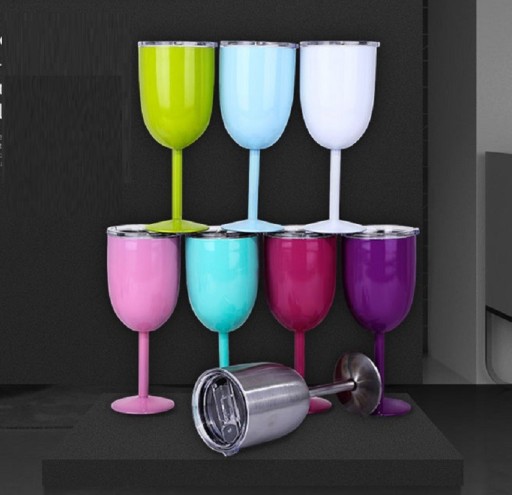 Bicchiere in acciaio inox con coperchio