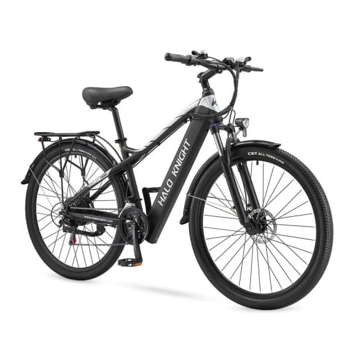 Bicicleta eléctrica de montaña HALO KNIGHT H02, motor 750W, batería 48V 16Ah, neumáticos de 29", 21 velocidades Shimano, frenos de disco, horquilla suspendida