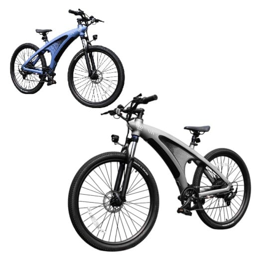 Bicicleta eléctrica de montaña Q5, motor 750W, batería 48V 10Ah, ruedas 27,5", 7 velocidades, frenos de disco, autonomía 50 km, capacidad de carga 200 kg